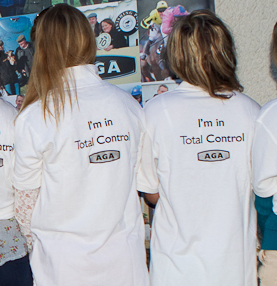 AGA ladies 'In Total Control' ... the embroidery will be on the front of the polo shirts this season!