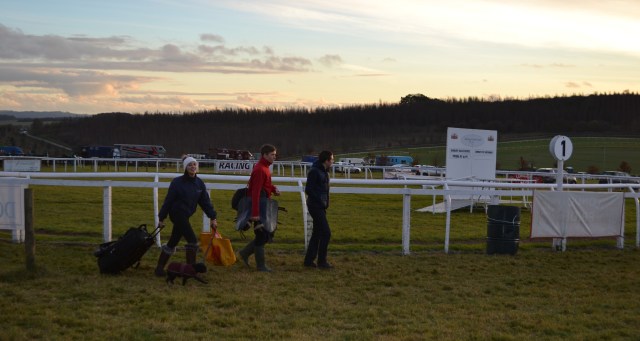 Camilla Henderson and Willa the adorable pug heading for home
