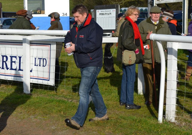 Connolly's Red Mills main man Dai Jones strides into the paddock before the Connolly's Red Mills Intermediate