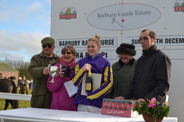 Pointing legend Pat Tollit joined the presentation party 