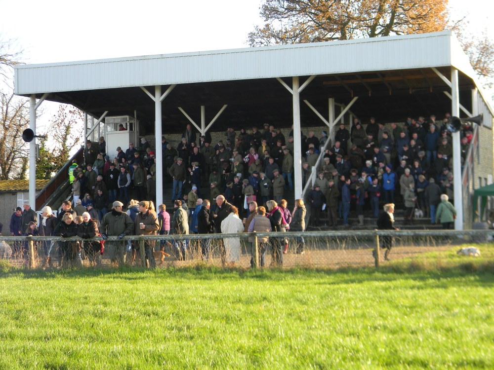 The stand fills up as the crowd try to get a glimpse of the AGA man's new jacket!