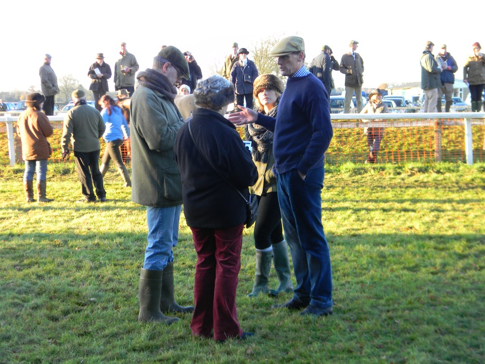 Mr Hill explains that if there is some champers at the presentation then he's having it ...