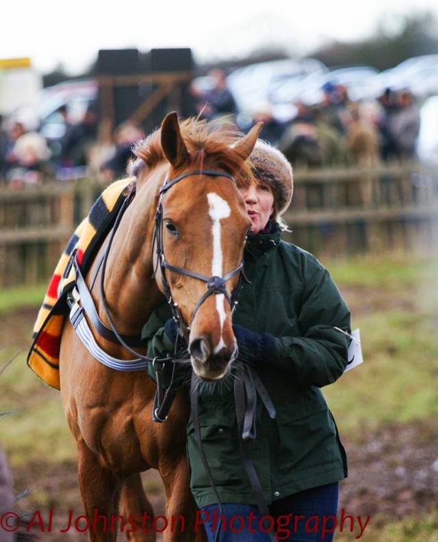 Heather Dalton leads up Mr McGregor