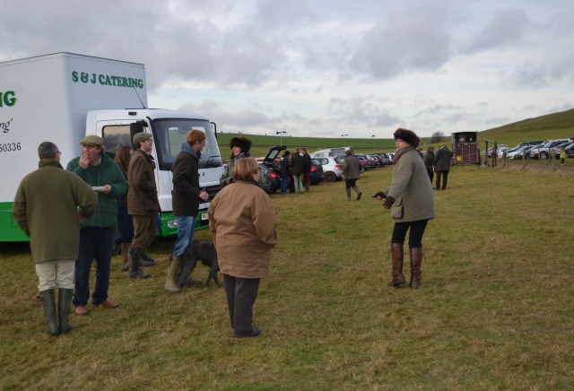 Sara Moule (furry headband) looks as if she is demonstrating a new dance move for Jeanette Dawson