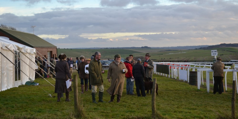 The Honourable Chairman, Robert Killen (glasses, centre) can relax at last - what a wonderful backdrop