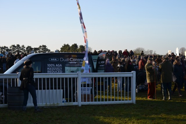 Sunshine and a huge crowd