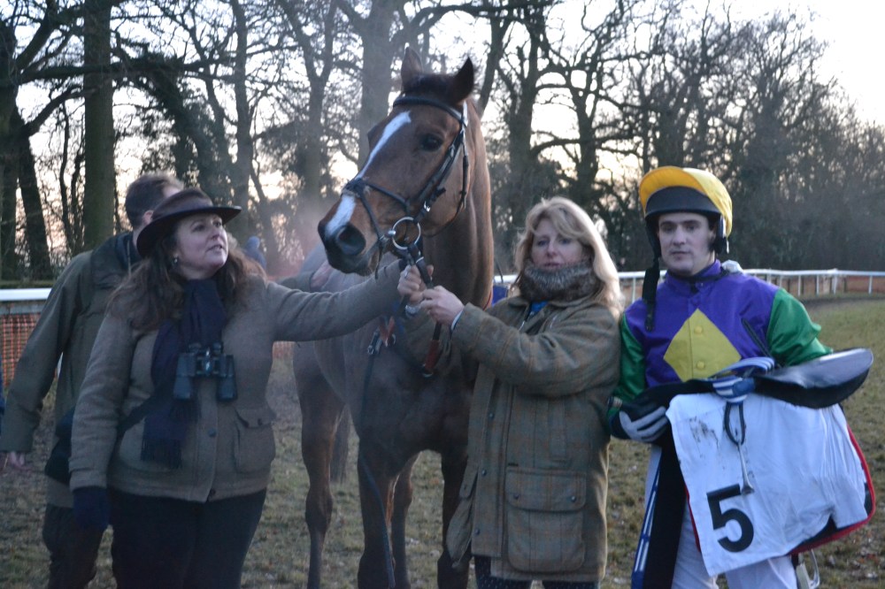 Broken Eagle has just won the last under a great ride from James Tudor