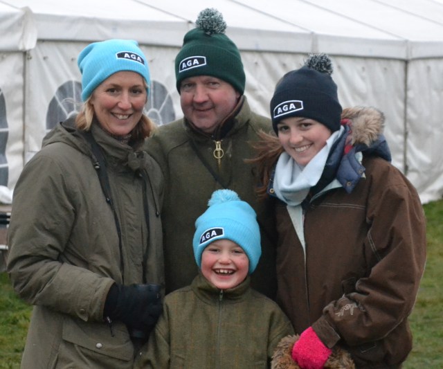 Sarah Easterby, Tim Easterby, Emily Easterby and Thomas Easterby (front)