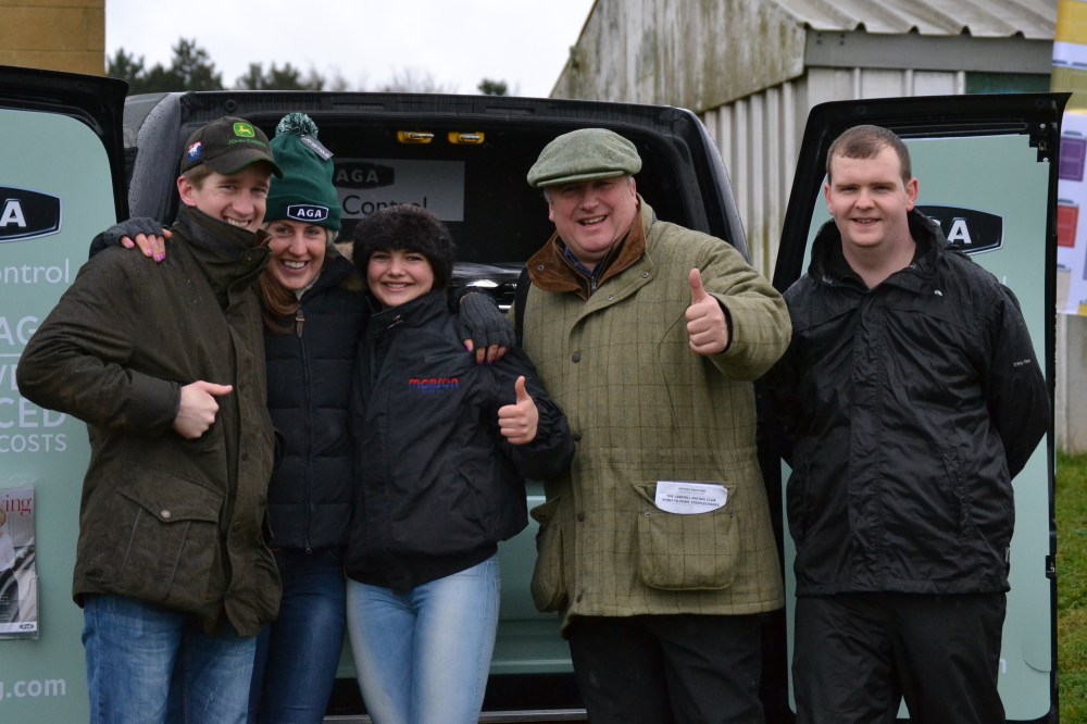Tom Jonason (assistant trainer to Paul Nicholls), Chloe Newton (Pupil Assistant for Nicky Henderson at Seven Barrows), Meg Nicholls, Paul Nicholls, Dan Walden (3)