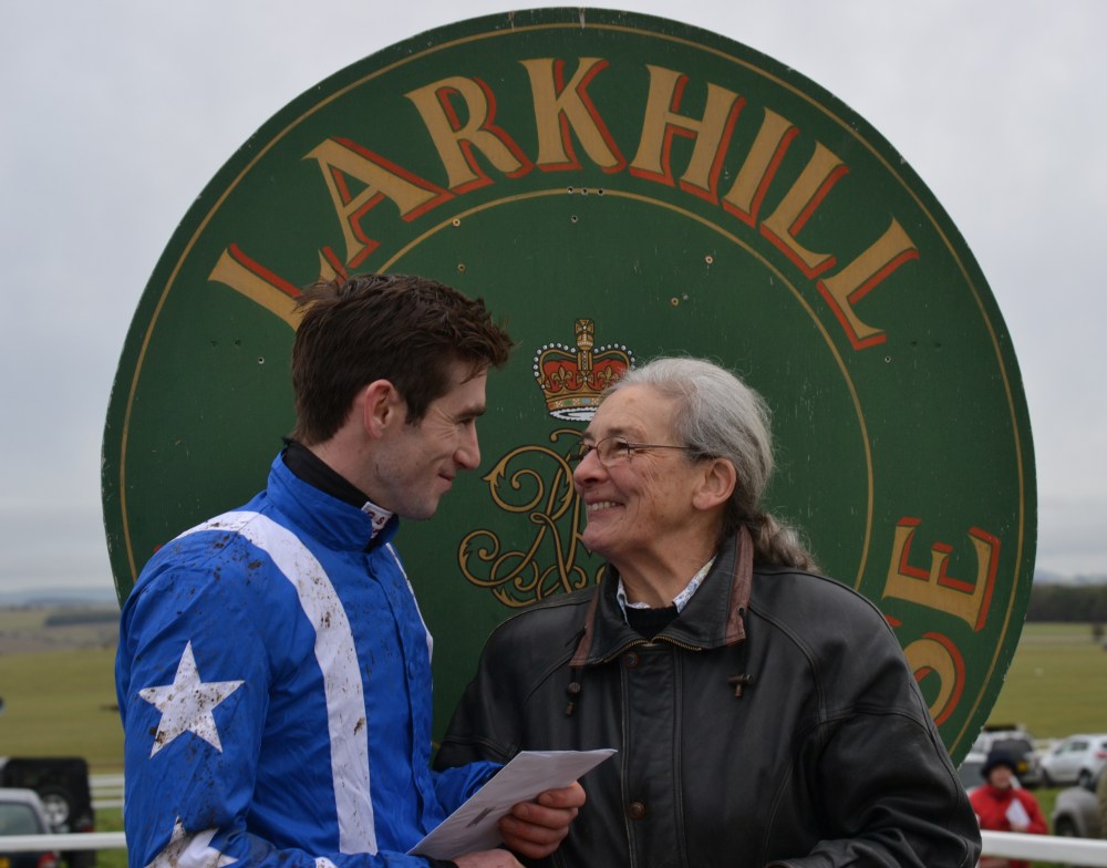 Will Biddick after winning the Larkhill Racing Club Members Conditions race