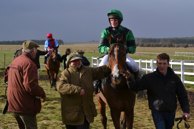 2nd placed Boomtown Kat returns to the winners enclosure