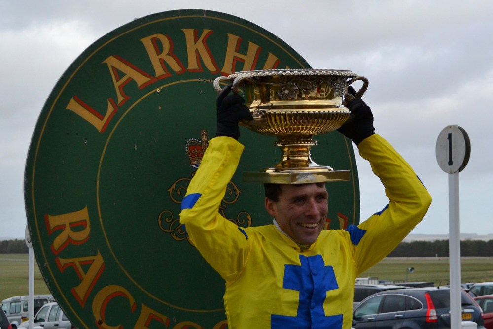 Mark in playful mood