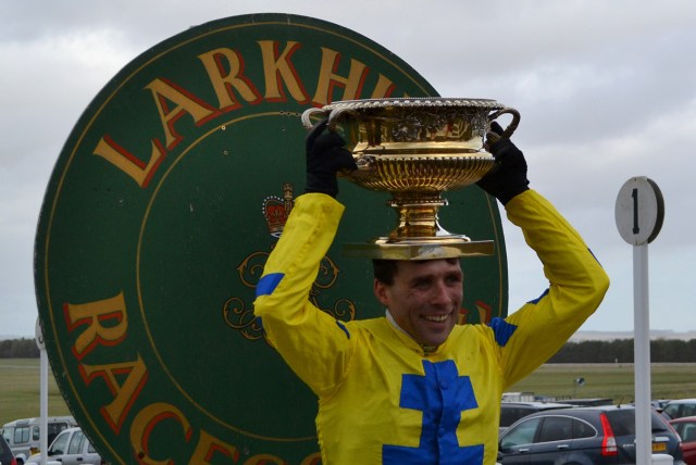 Mark in playful mood