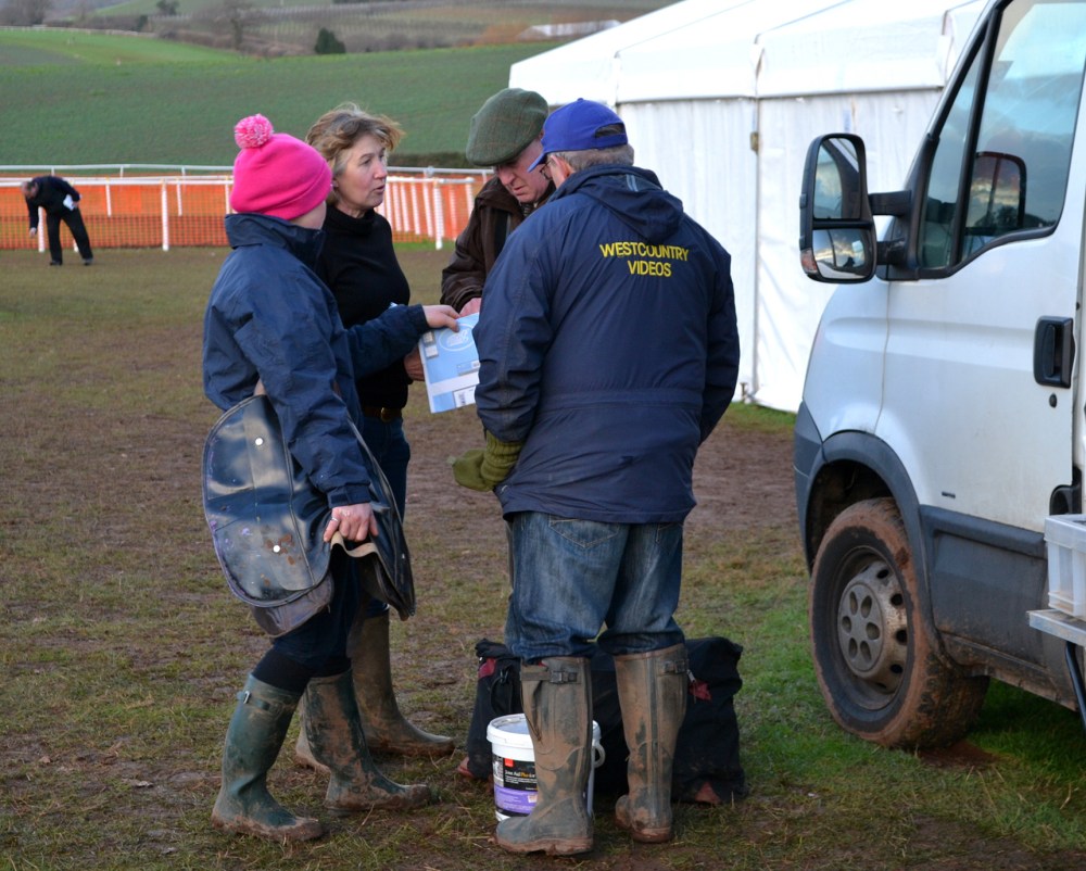 Helen Hart and Claire Hart are the last customers of the day for West Country Videos