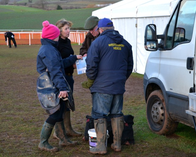 Helen Hart and Claire Hart are the last customers of the day for West Country Videos