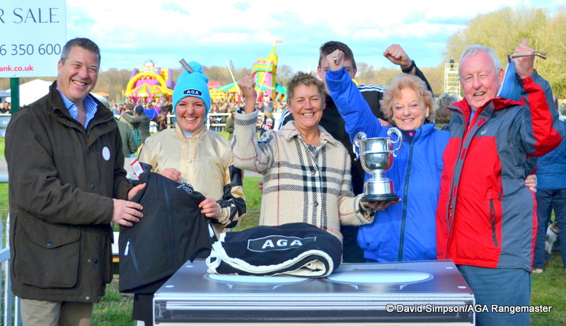 Delighted connections are presented with mementoes by Richard Lawrence from AGA
