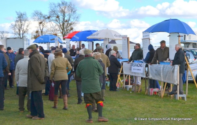 Blue sky and busy bookies, always a good sign