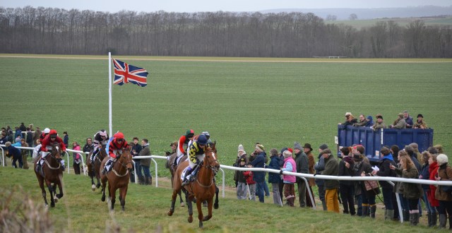 Action from the race