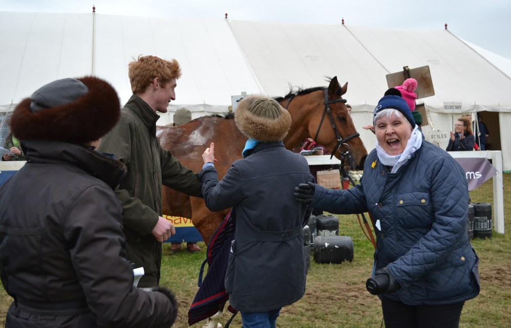 I'd love to know what was said here, it obviously tickled Mrs S!