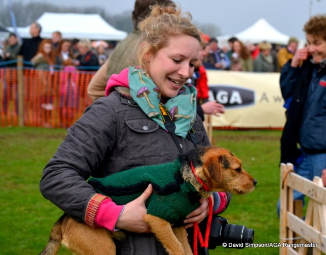 Jo Mason's dog Pixie was in the capable hands of her sister, Laura