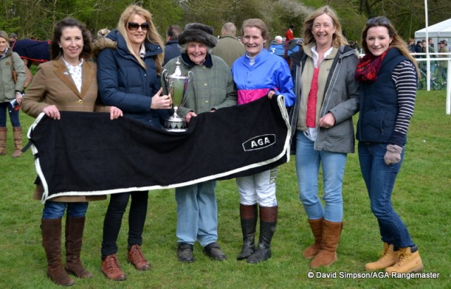 Mrs Tollit and Phine join the AGA girls for the presentation photos