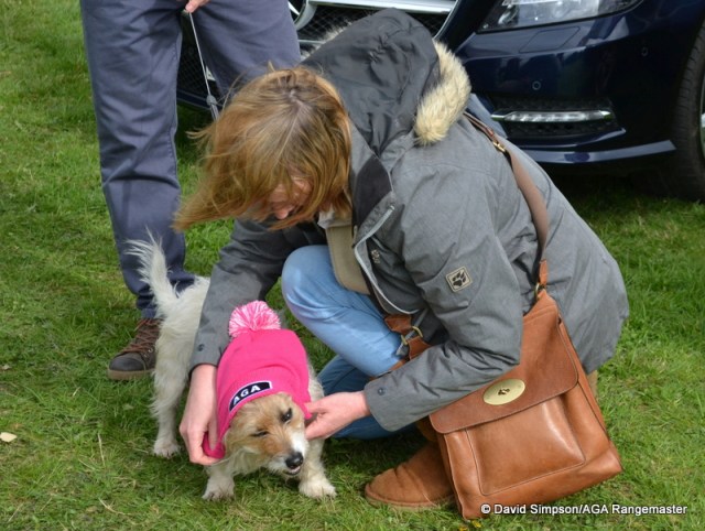 Caroline wanted Angus to have a pic wearing the hat but he wasn't too keen!