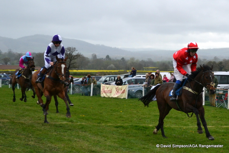 Action from the 148cms and under open pony race