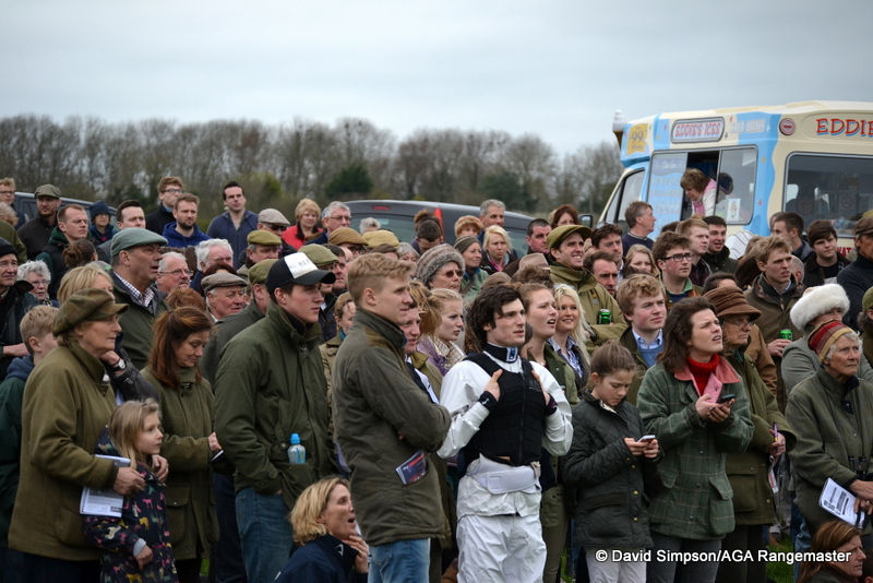 Harry Bannister had a good spot right in the front row ...