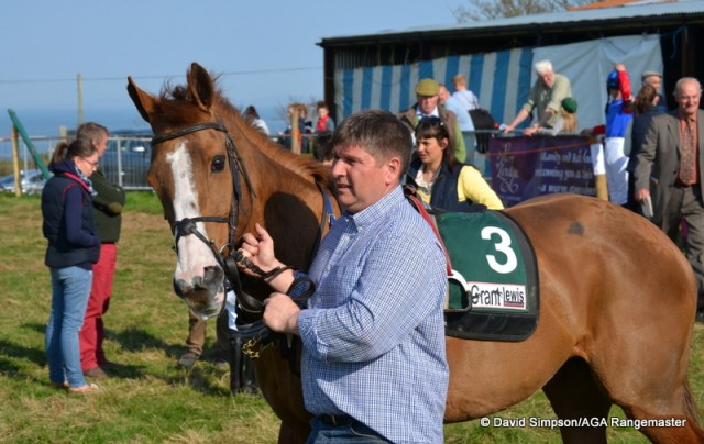 Dai Jones said riding them was easier than leading up!