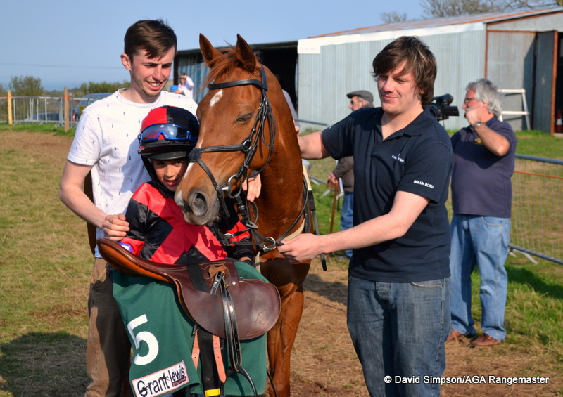 Connor Brace and Peateaoh, winners of the Robin Williams - Farrier 148cms Open Pony Race