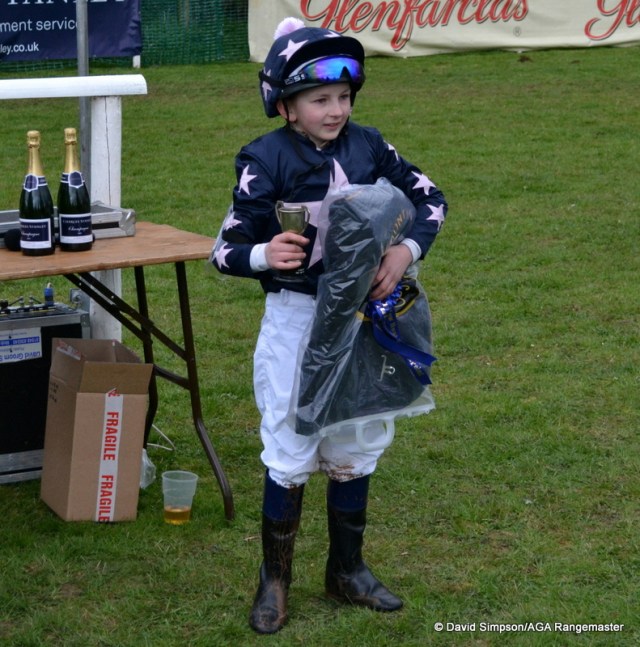 An armful of goodies for Camilla Broster