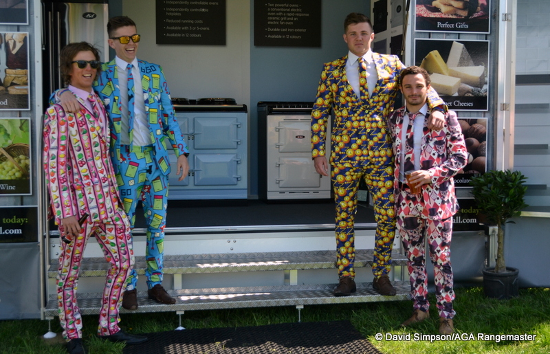 The boys from Wacky Suits were among the first visitors to the AGA stand