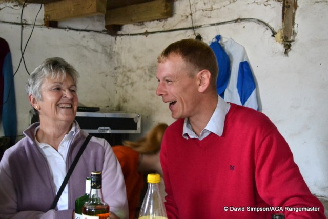 Carolyn and Dickie - one of them was in charge of the gin!