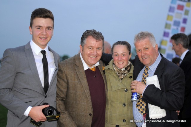 And still smiling, this time with my son, Bradley, and Frankie Walton (quite a character)