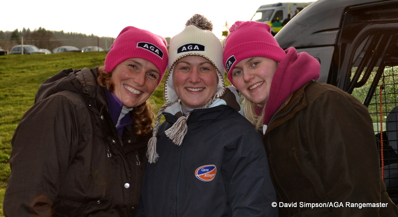 More AGA hats! L-R Kristy Kettlewell, Catherine Walton, Charlotte Walton