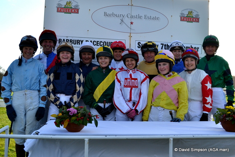 The jocks line up before the IJF charity race