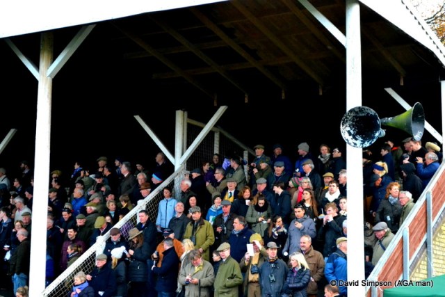 The grandstand is filling up ahead of the Restricted