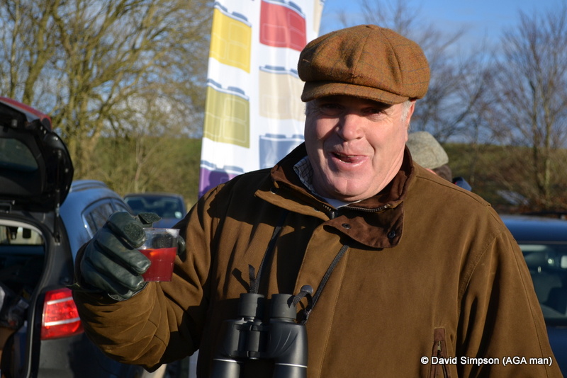 Mrs S was serving mulled wine to warm everyone up and it did the trick for Mr Ellis  