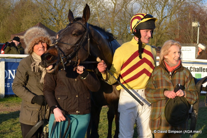 Brake Hill and Pete Mann have just won the PPORA Club Members Maiden (45&6yo).