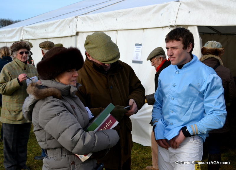 Notice that mum has bagged the champagne!