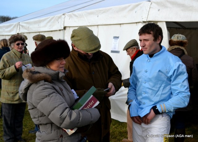 Notice that mum has bagged the champagne!