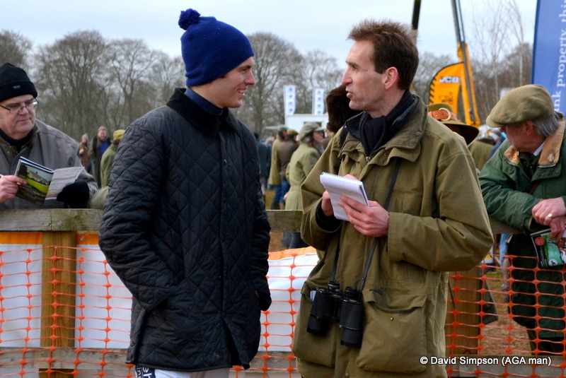 South Midlands area PRO, Jake Exelby has a few words with Tom Weston