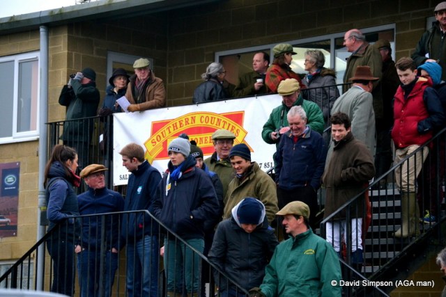 The steps of the Queens Building provide a good place to view the action