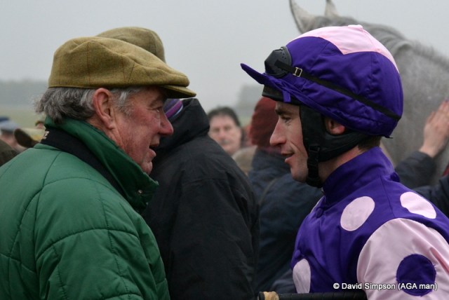 Some wise words from Mr Barber for the champ... or were they discussing my choice of music?