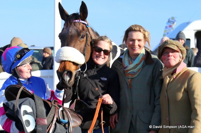 My Flora was a tidy 10 length winner of the AGA sponsored ladies open and this lot were quite pleased!