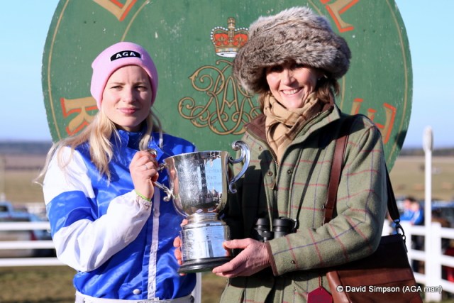 26 year old Olivia Lamphee opened her account when taking the Jockey Club Mares' Maiden on her own Kayf Collateral