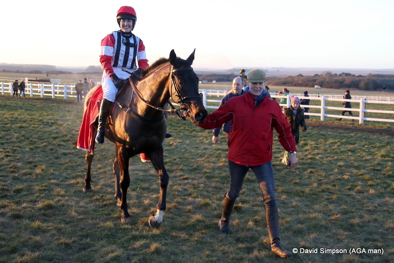 Lucy Wheeler has just won the Intermediate for Big Al on Done A Runner