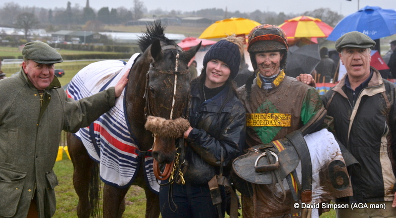 Mud and smiles after Executive Benefit won the Bonhams Mens Open