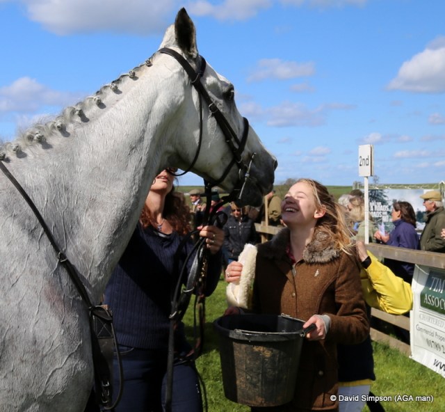 Gracie Nailor gives Argentato a kiss after his third in the Club Members