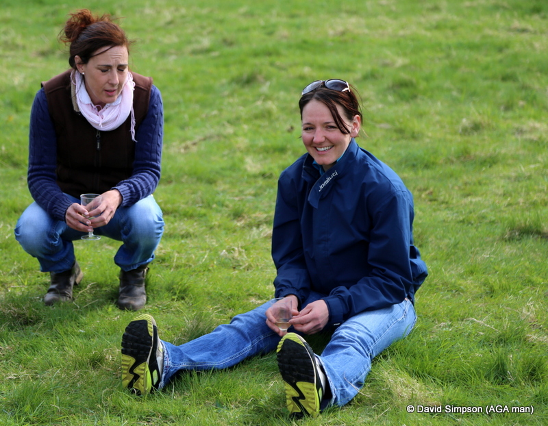 Our AGA champion relaxing after her Ladies win